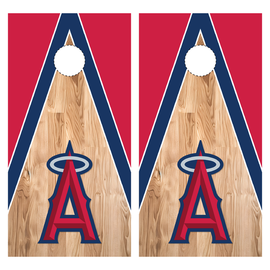 LA Angels Cornhole Wraps