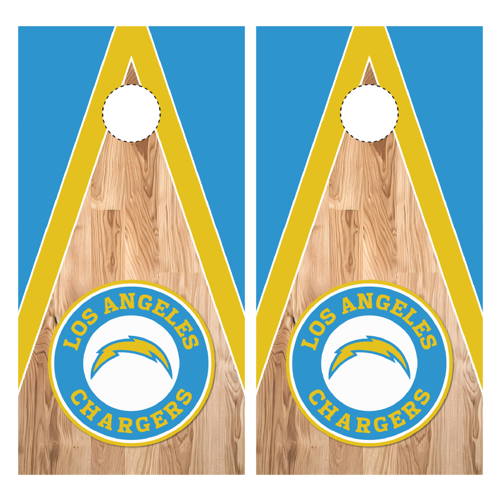Los Angeles Chargers Cornhole Wraps