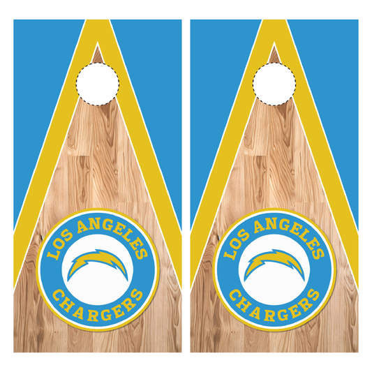 Los Angeles Chargers Cornhole Wraps