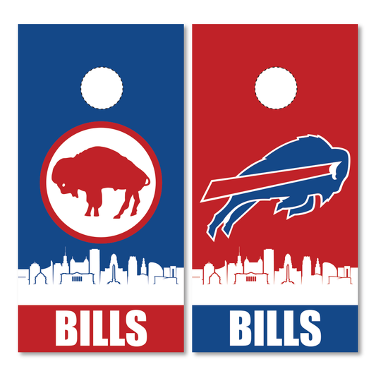 Buffalo Bills Old Logo Cornhole Wraps