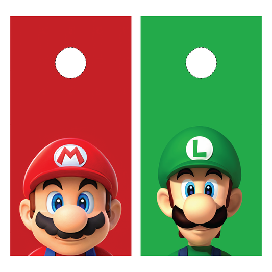 Mario and Luigi Cornhole Wraps