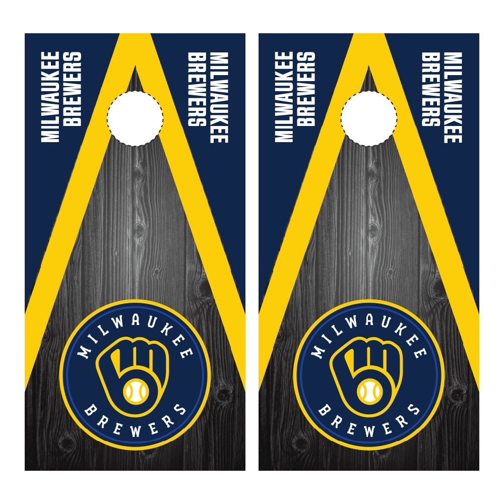 Milwaukee Brewers Cornhole Wraps