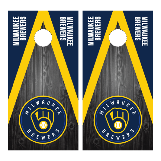 Milwaukee Brewers Cornhole Wraps