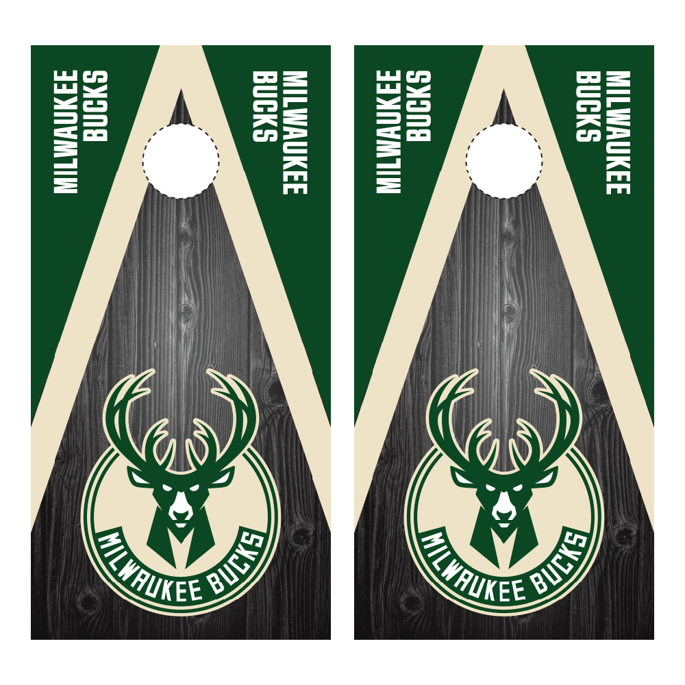 Milwaukee Bucks Cornhole Wraps