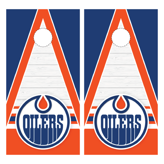 Edmonton Oilers Cornhole Wraps