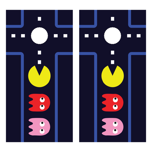 Pac-Man Cornhole Wraps