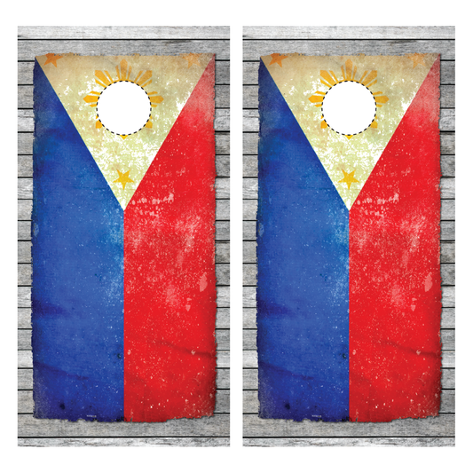 Philippines Flag Cornhole Wraps