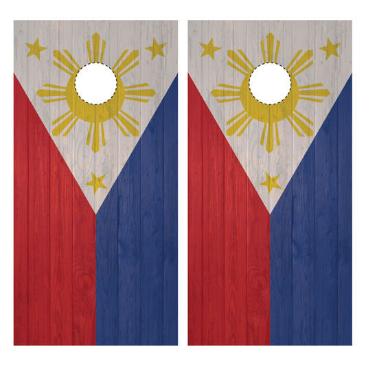 Filipino Flag Cornhole Wraps