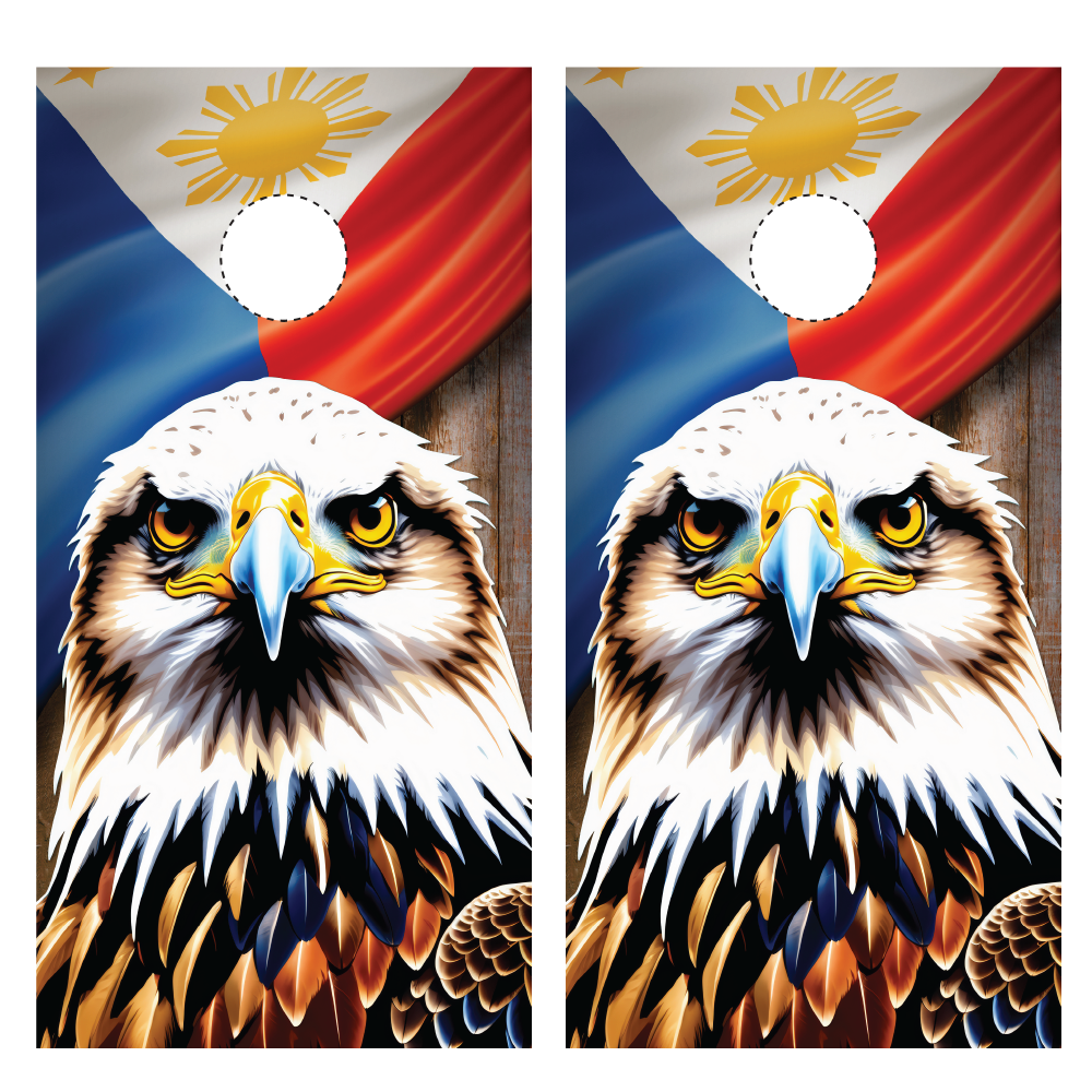 Philippines Eagle Cornhole Wraps
