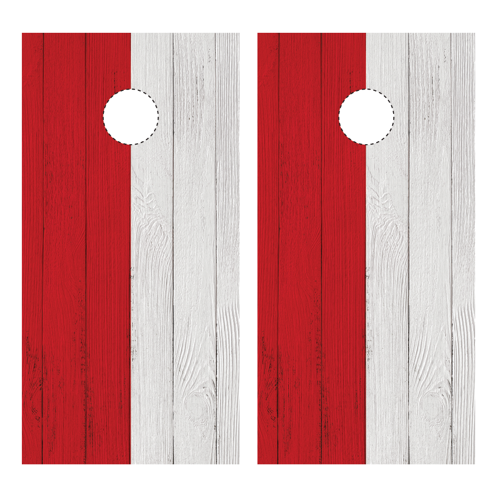Flag of Poland Cornhole Wraps