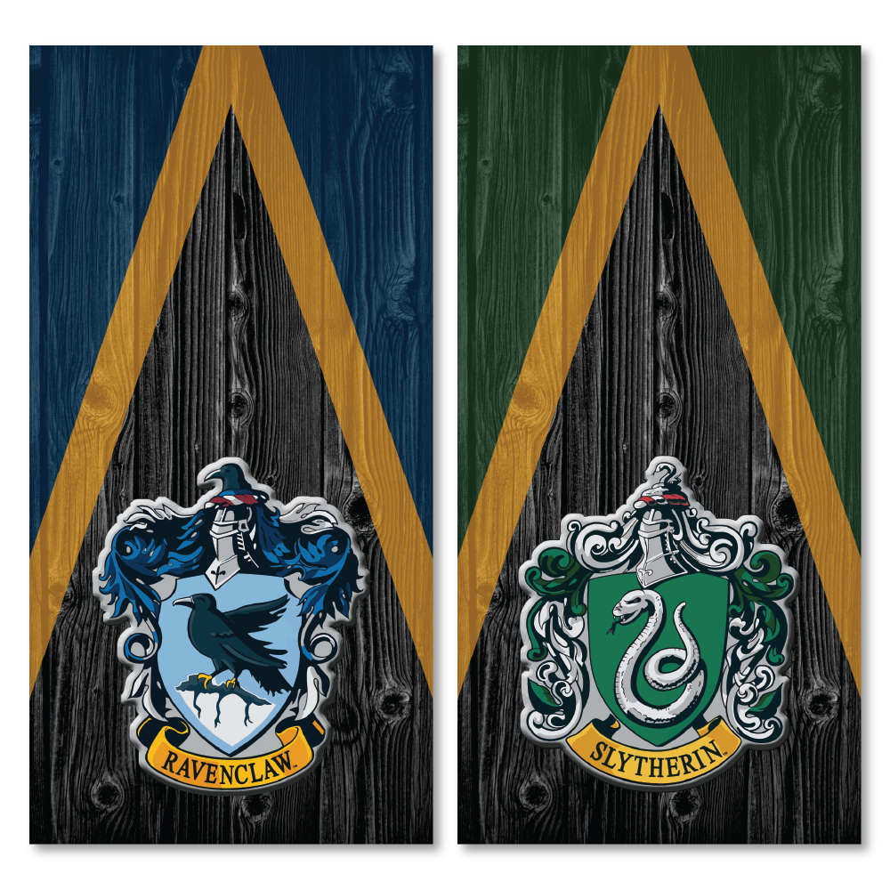Ravenclaw vs. Slitherin Cornhole Wraps