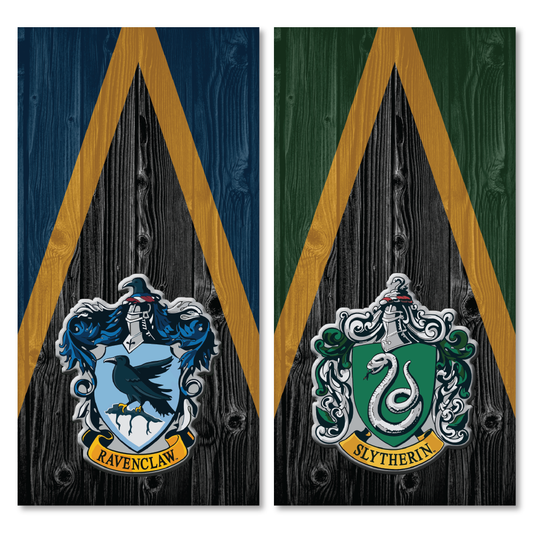 Ravenclaw vs. Slitherin Cornhole Wraps