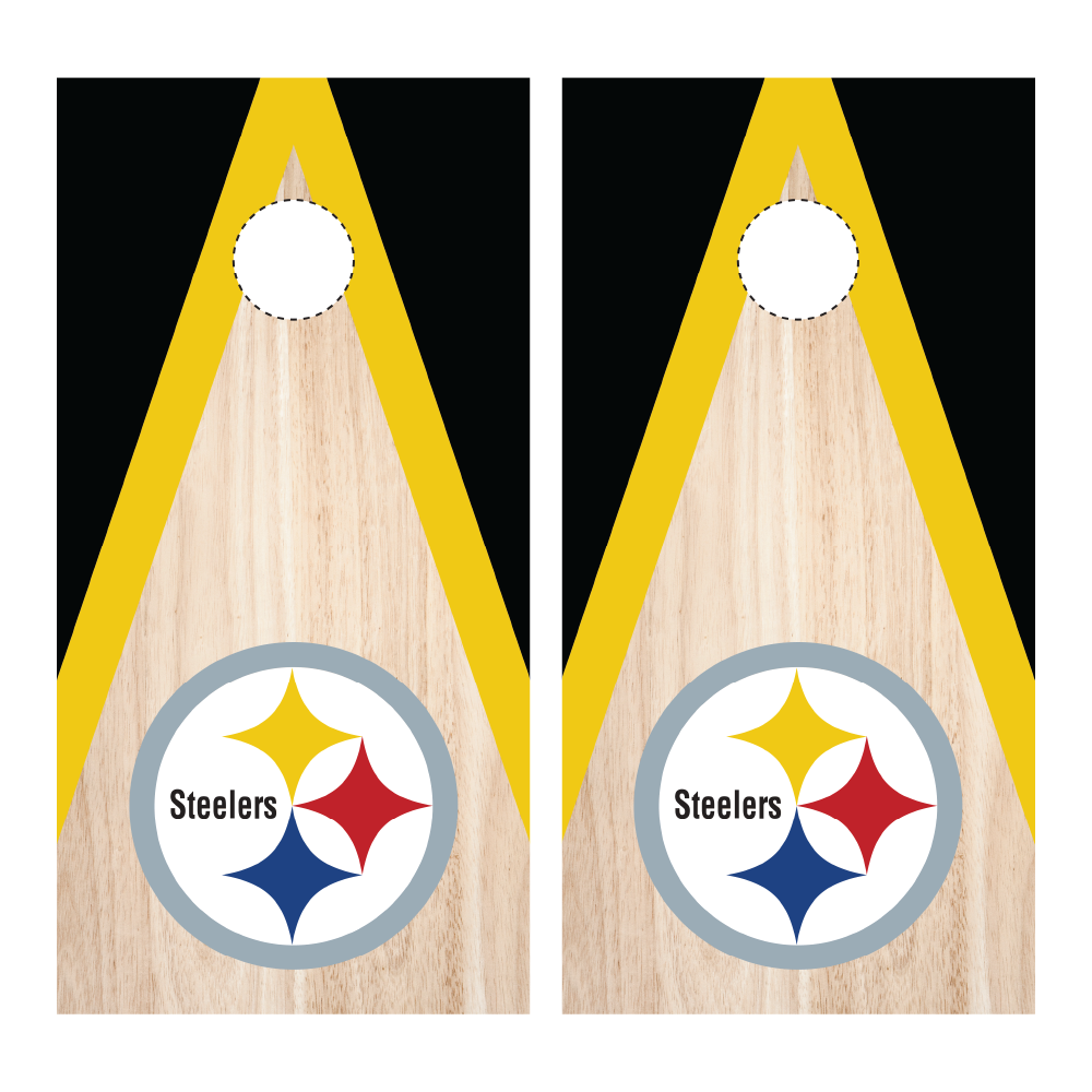 Pittsburgh Steelers Cornhole Wraps