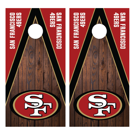 San Francisco 49ers Cornhole Wraps