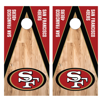 San Francisco 49ers Cornhole Wraps