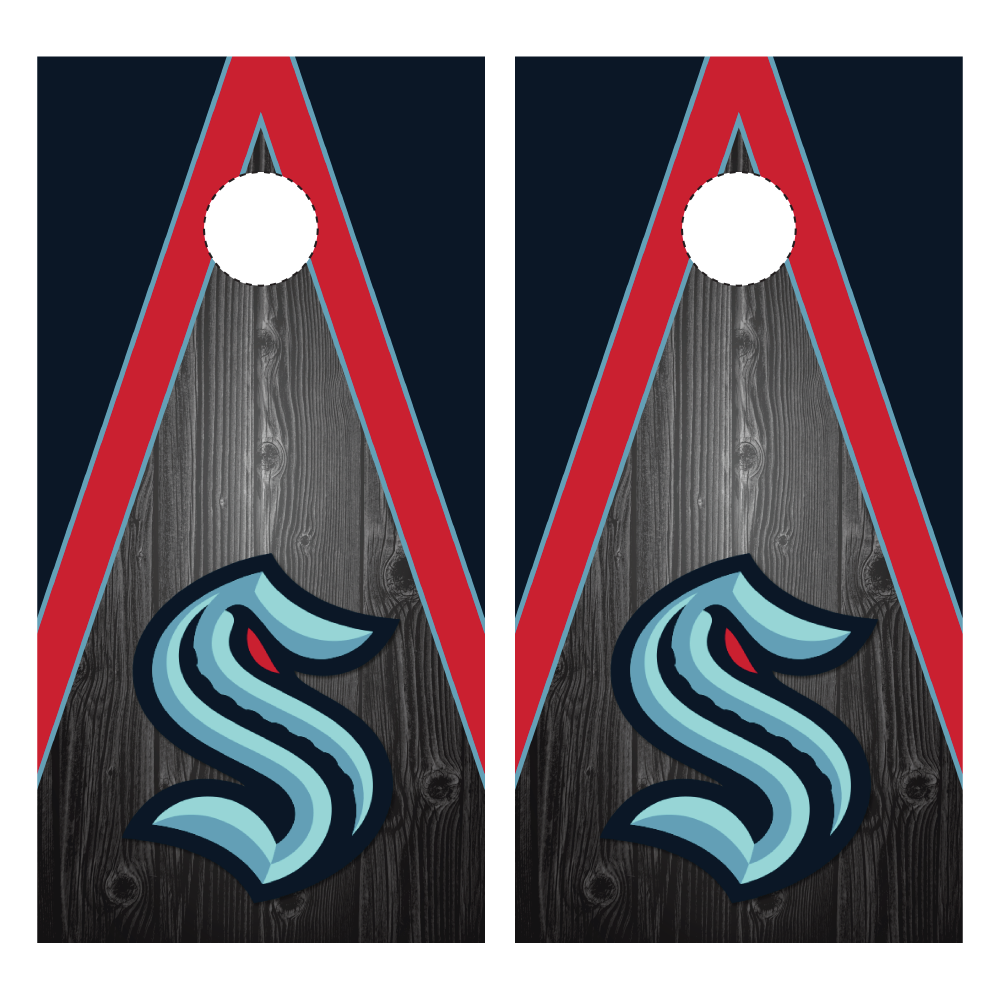 Seattle Kraken Cornhole Wraps