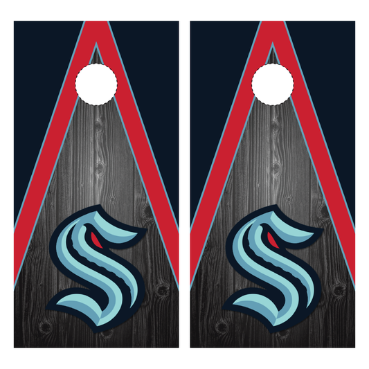 Seattle Kraken Cornhole Wraps