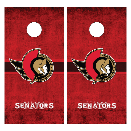 Ottawa Senators Wordmark Cornhole Wraps