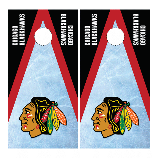 Chicago Blackhawks Cornhole Wrap