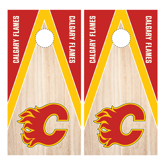 Calgary Flames Cornhole Wrap