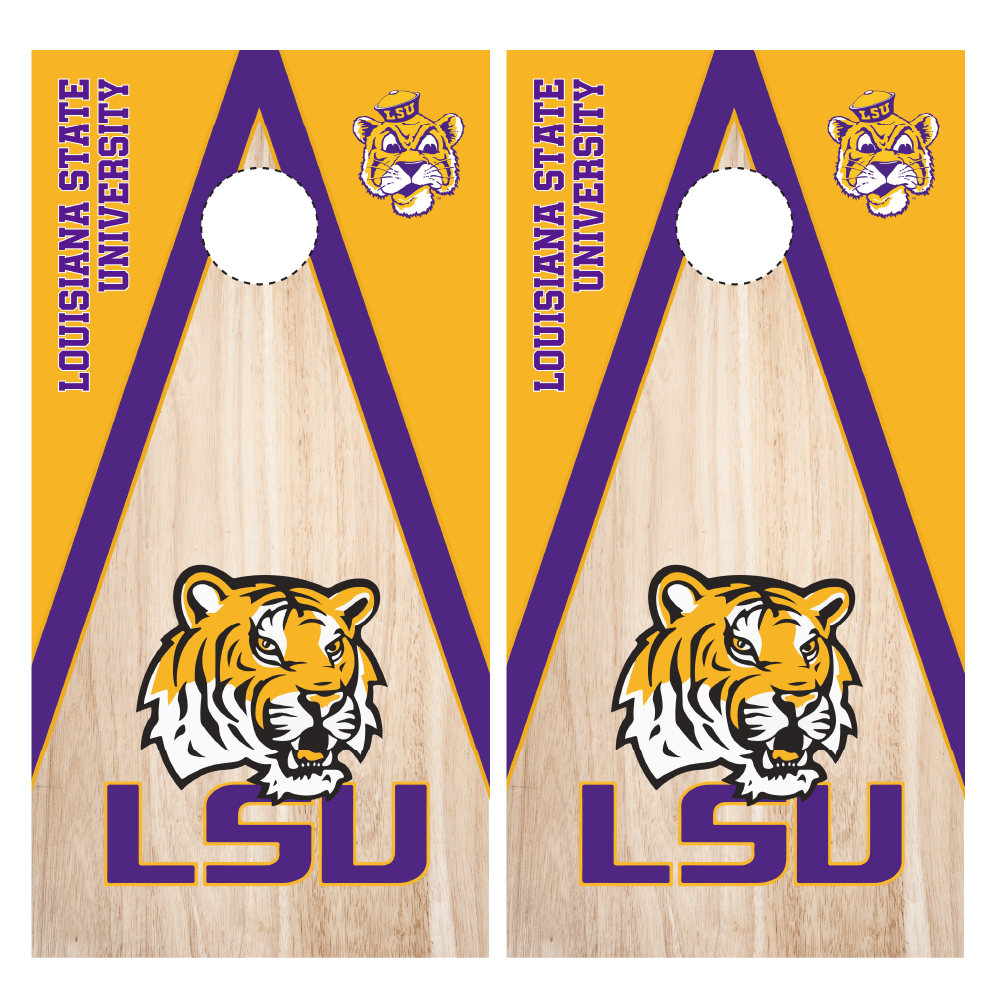 Louisiana State University LSU Cornhole Wraps